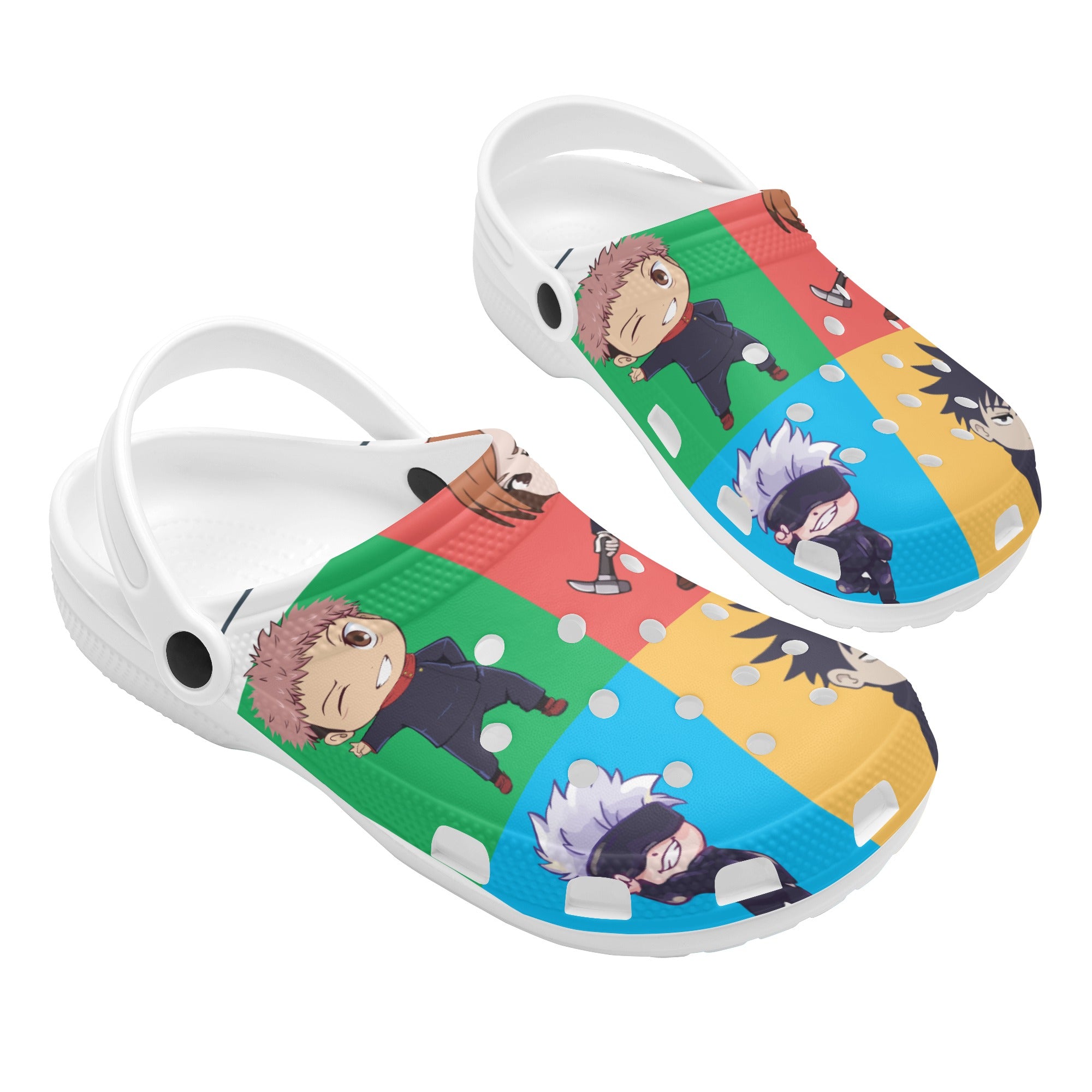 JJK Womens All Over Printing Classic Clogs - IGZ Clothing 