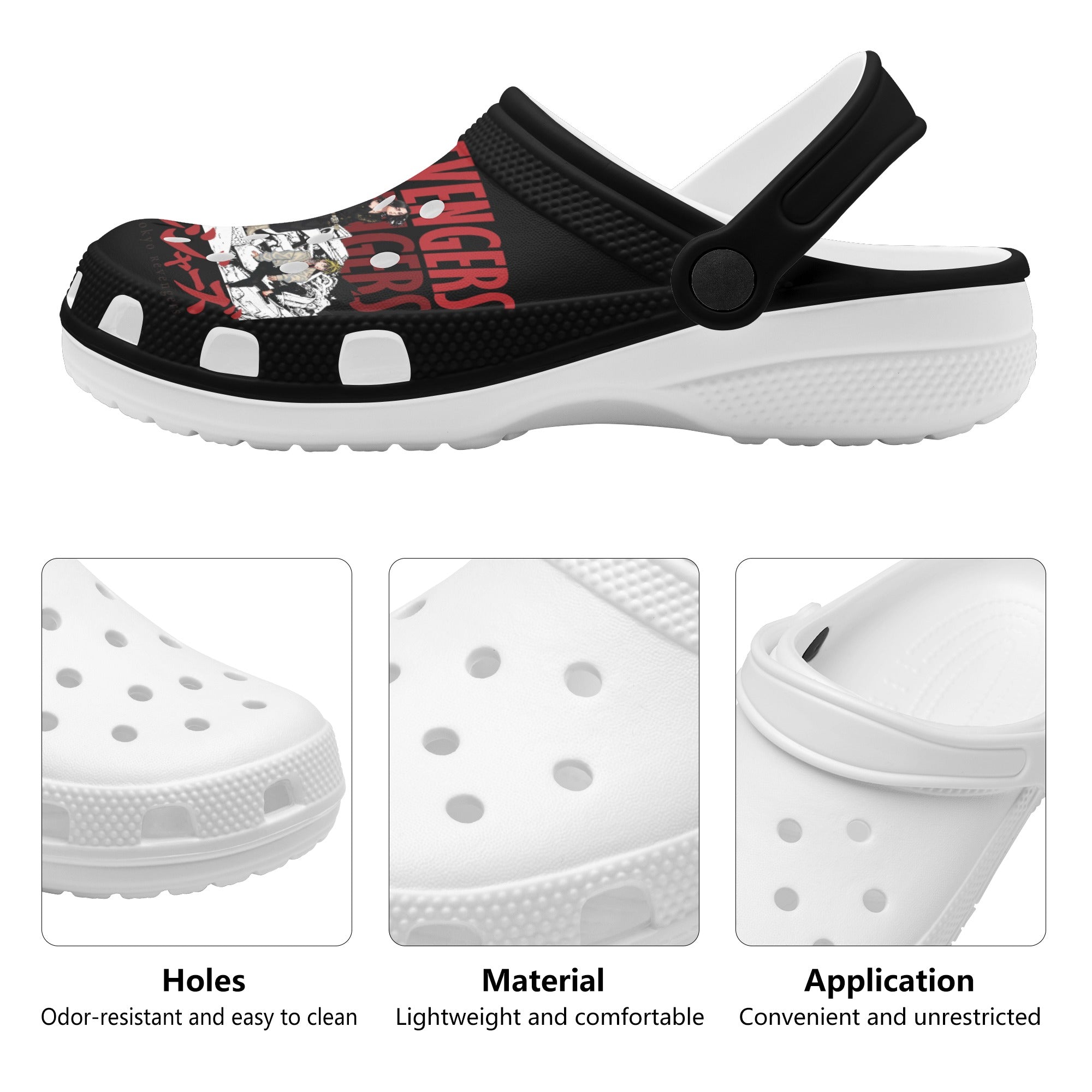 Womens All Over Printing Classic Clogs - IGZ Clothing 