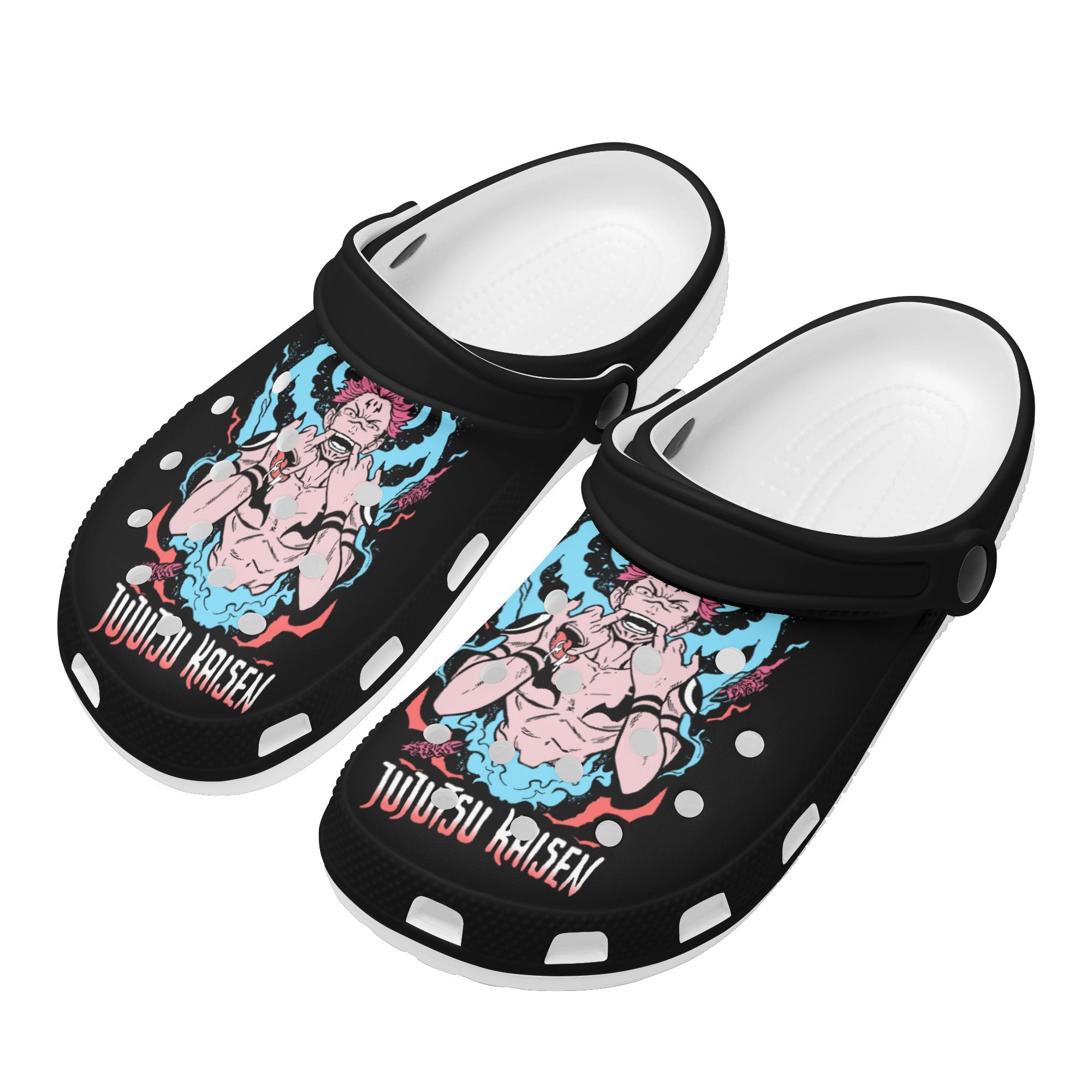 Sukuna Mens All Over Printing Classic Clogs - IGZ Clothing 