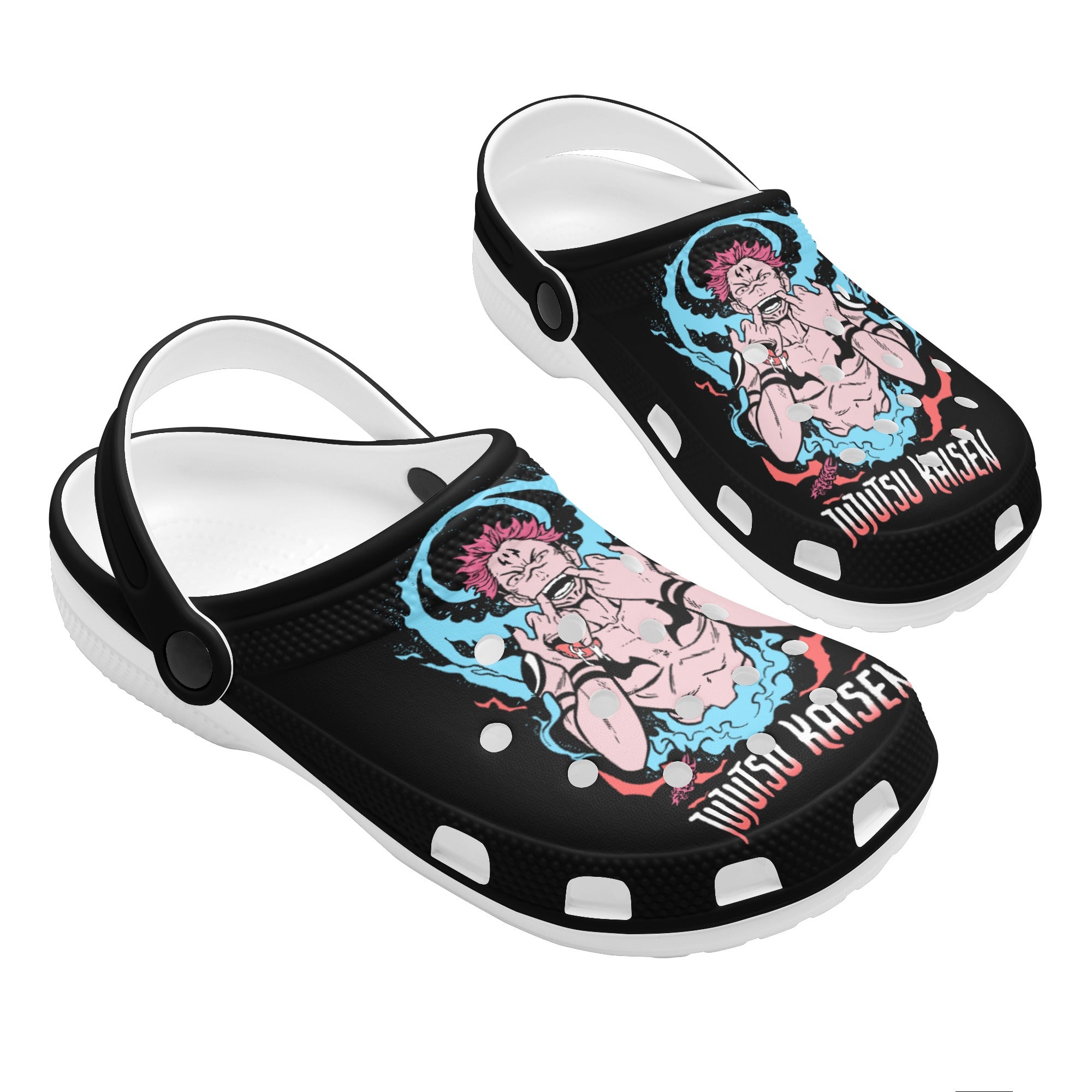 Sukuna Mens All Over Printing Classic Clogs - IGZ Clothing 