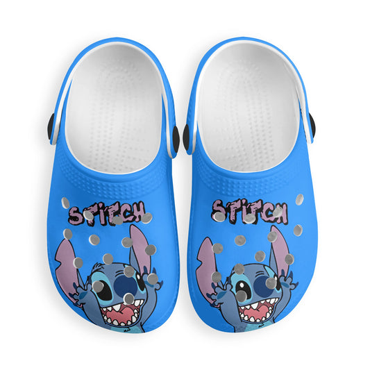 Stitch Kids All Over Printing Classic Clogs - IGZ Clothing 