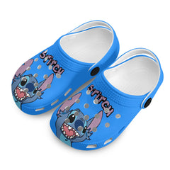 Stitch Kids All Over Printing Classic Clogs - IGZ Clothing 