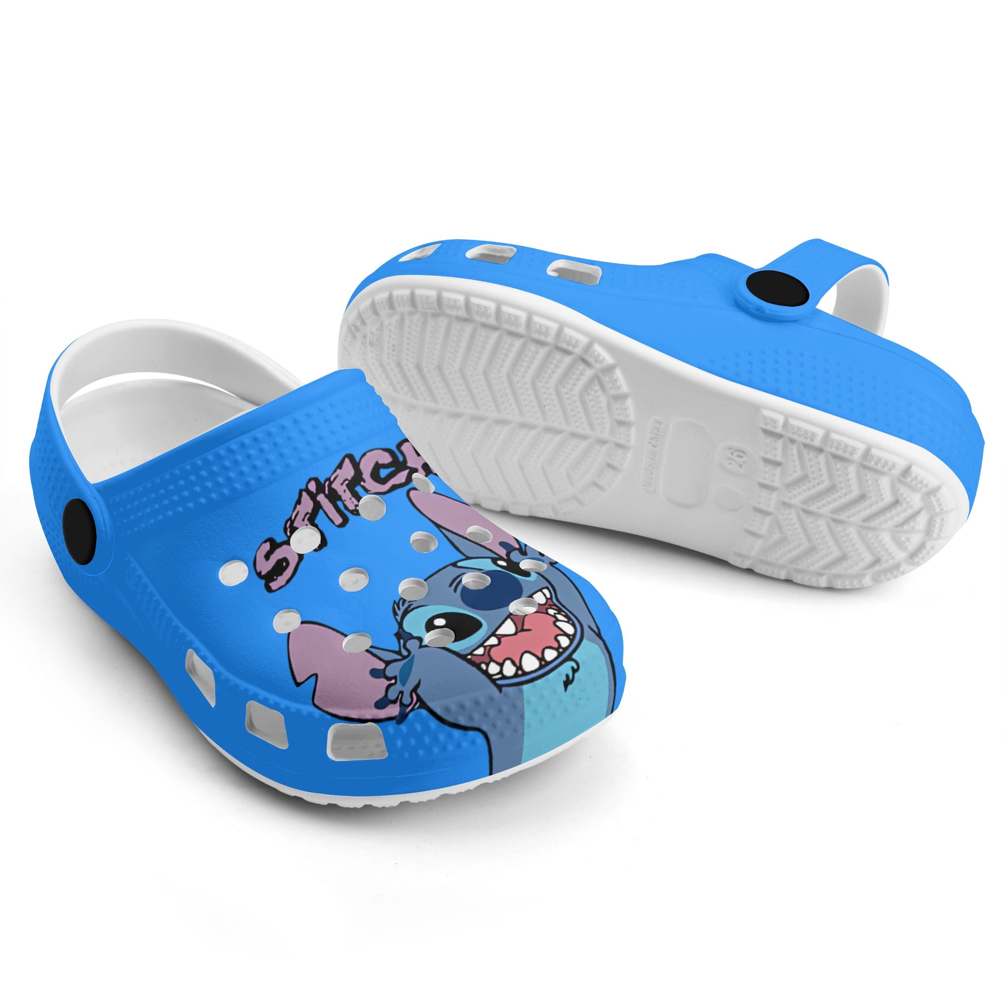 Stitch Kids All Over Printing Classic Clogs - IGZ Clothing 