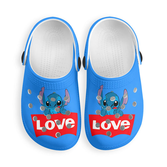 Stitch Kids All Over Printing Classic Clogs - IGZ Clothing 