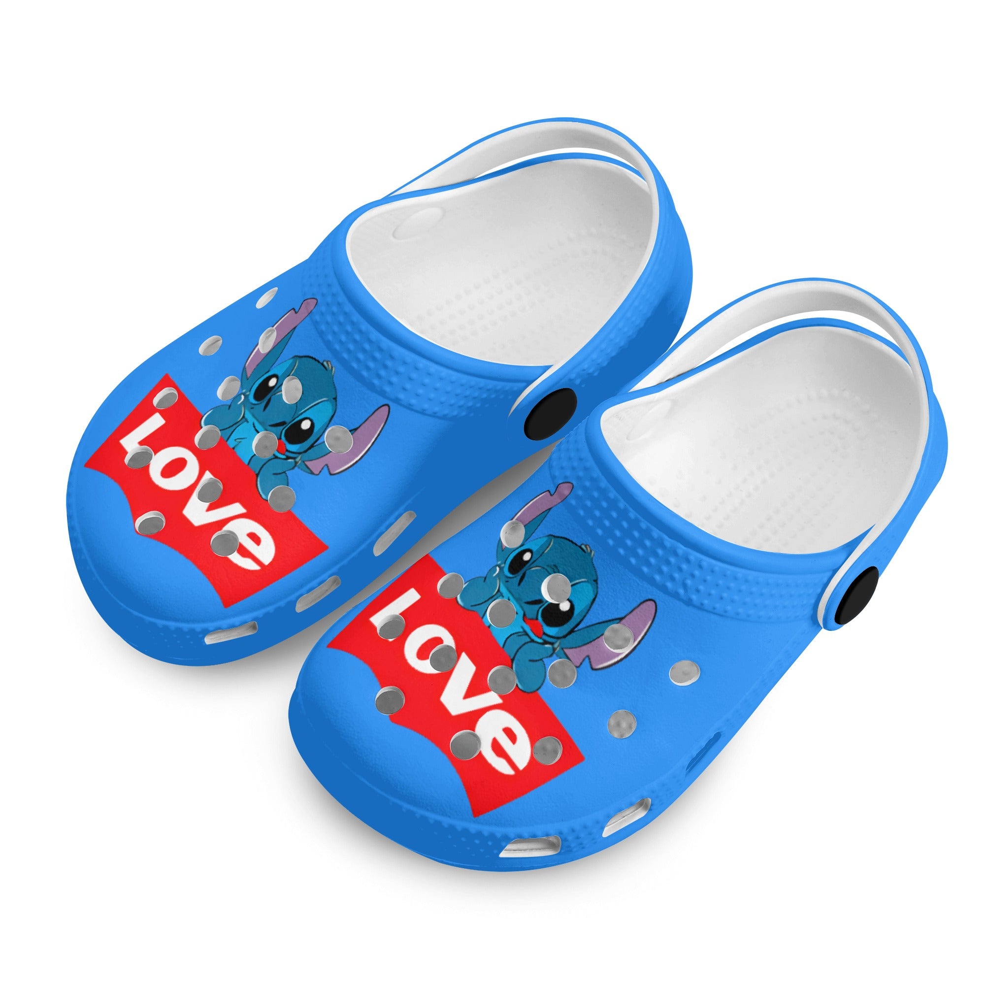 Stitch Kids All Over Printing Classic Clogs - IGZ Clothing 