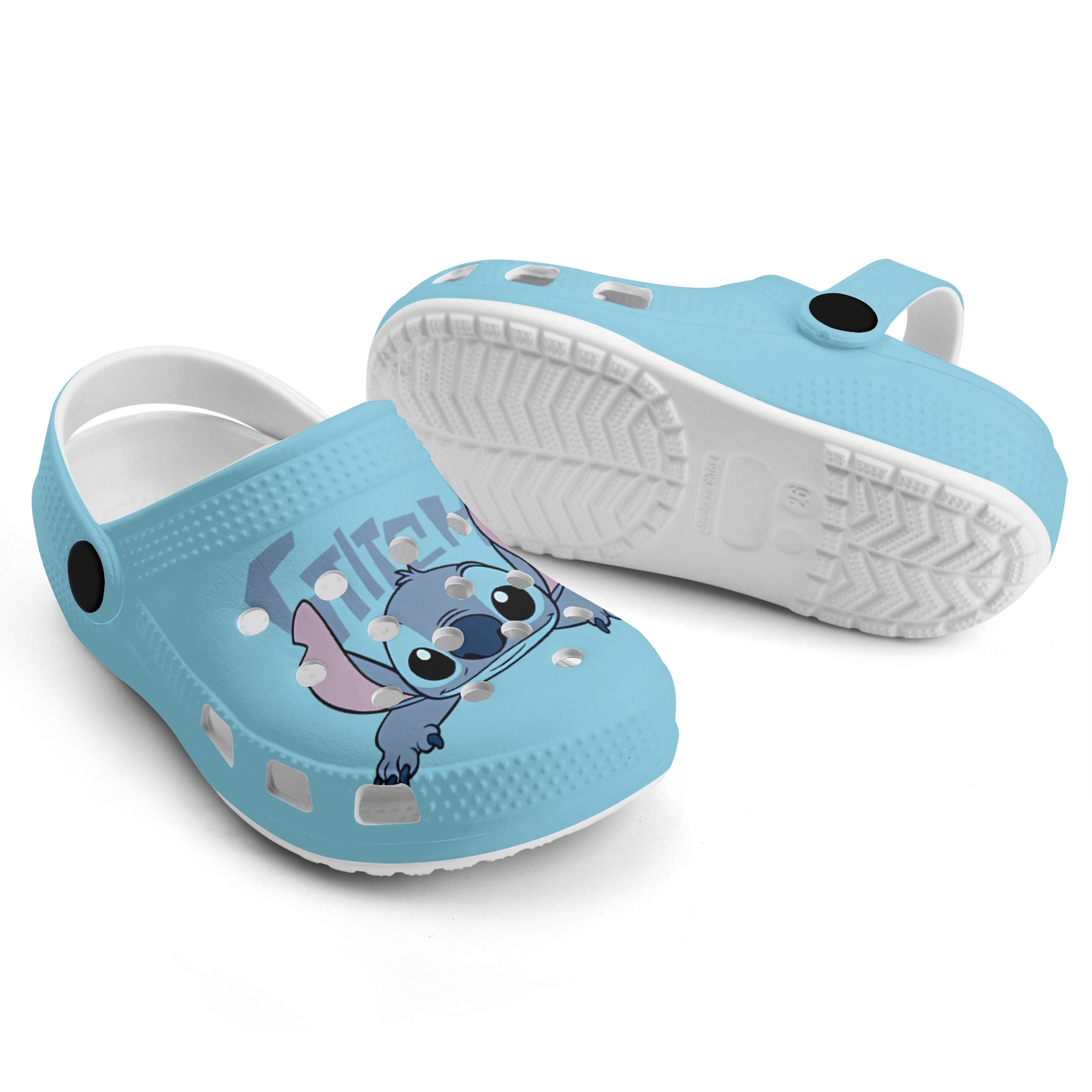 Stitch Kids All Over Printing Classic Clogs - IGZ Clothing 