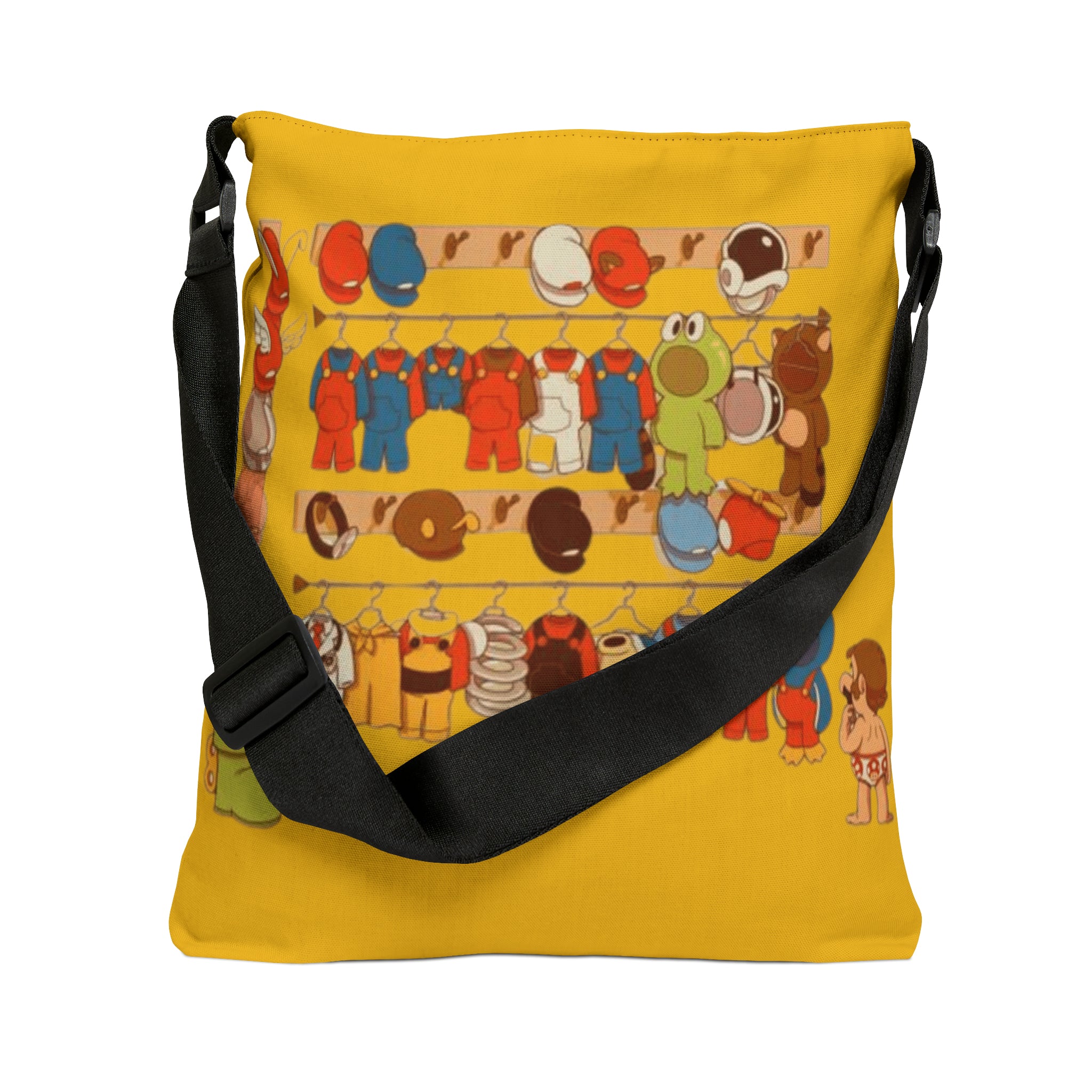 Mario Adjustable Tote Bag (AOP) - IGZ Clothing 