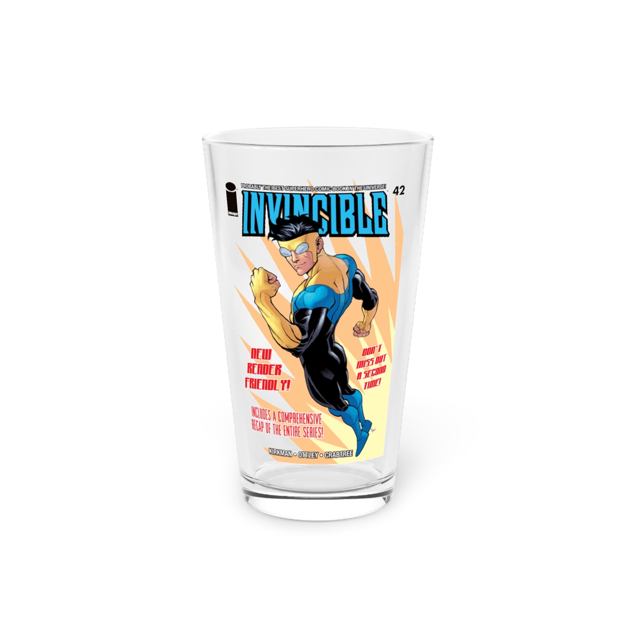 Invincible Pint Glass, 16oz