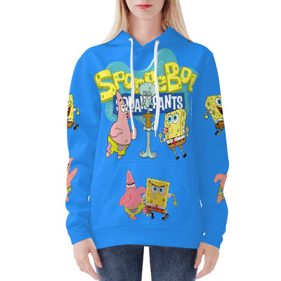 SpongeBob Custom Womens All Over Print Hoodie - IGZ Clothing 