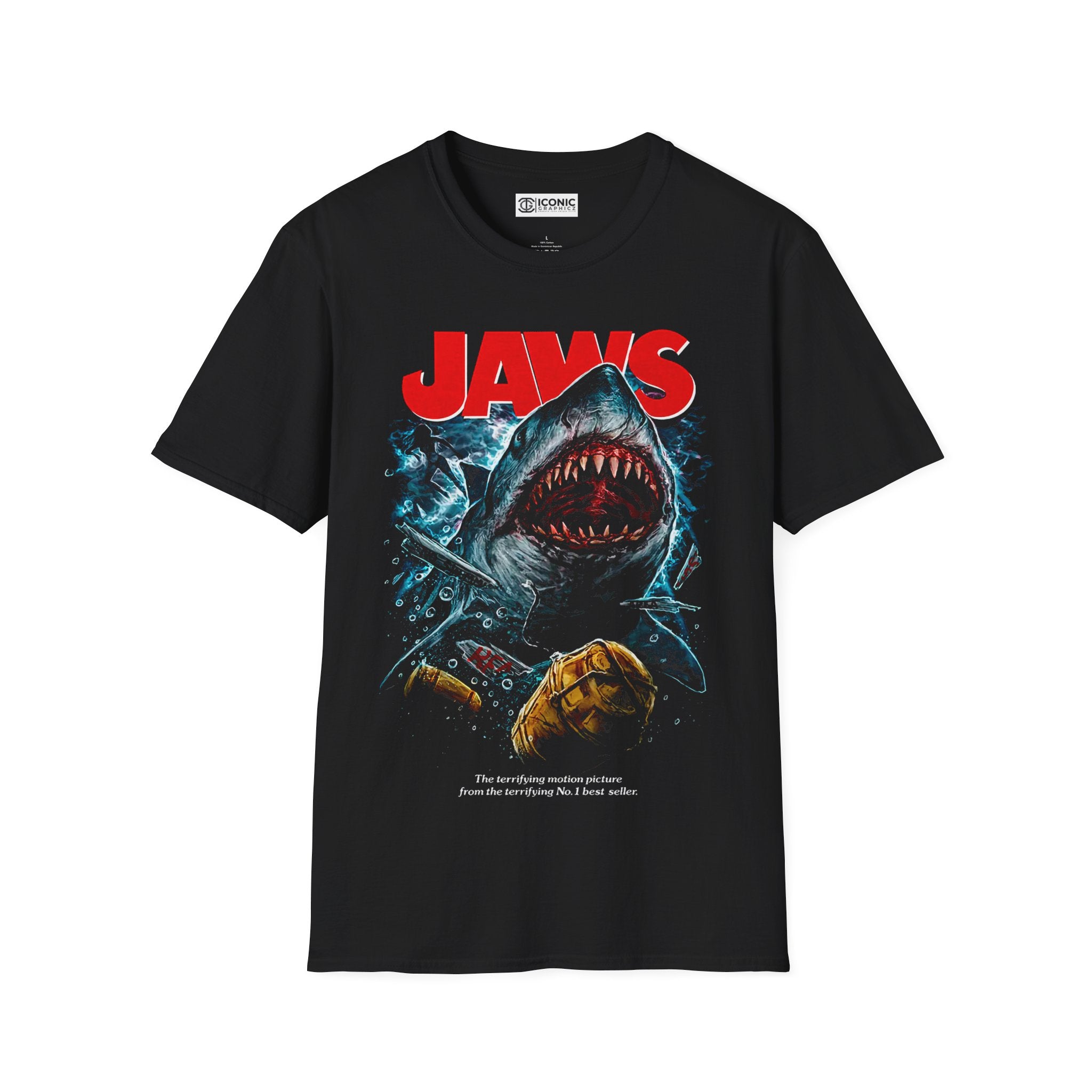 Jaws T-Shirt - Retro Shark Movie Graphic Tee