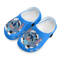 Stitch Kids All Over Printing Classic Clogs - IGZ Clothing 