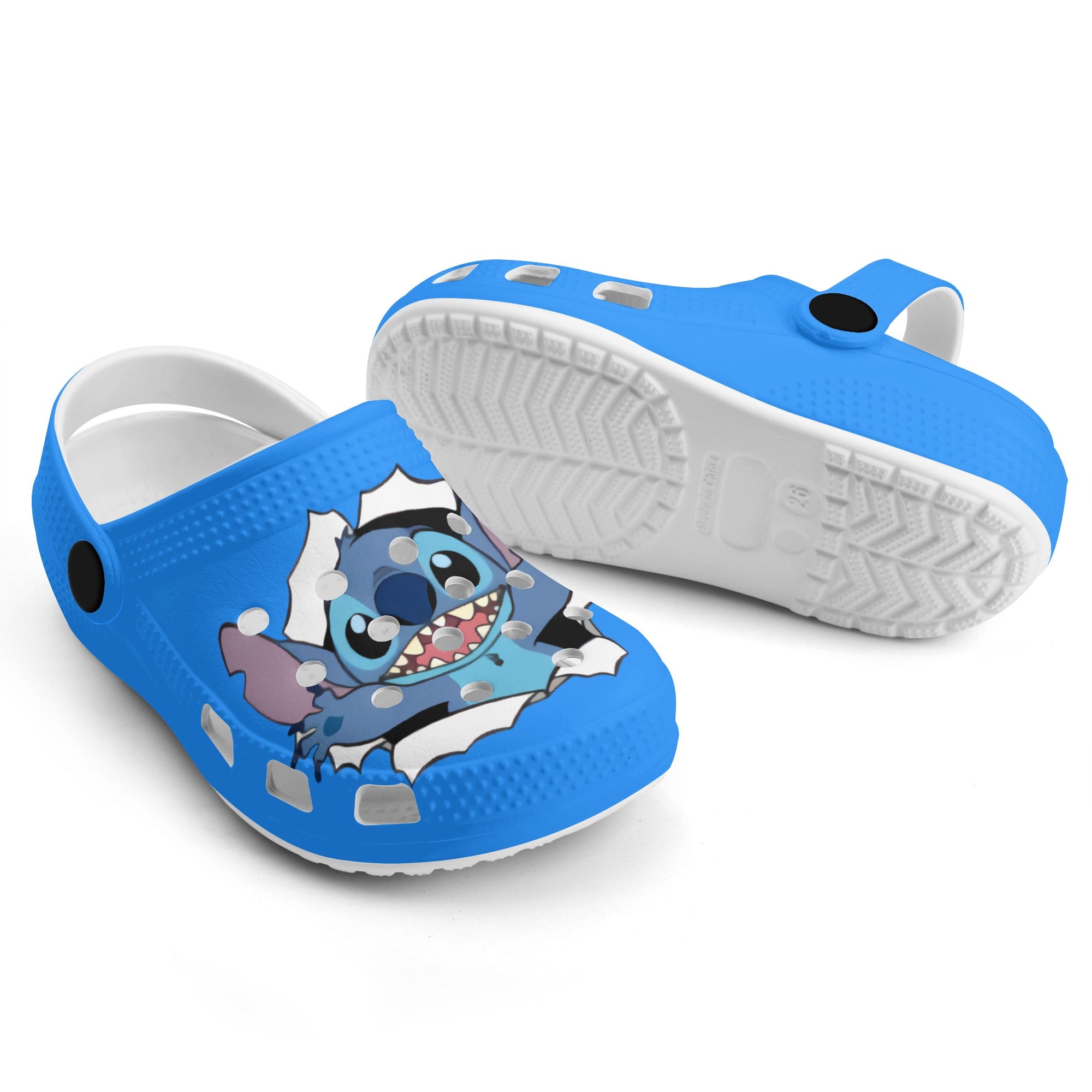 Stitch Kids All Over Printing Classic Clogs - IGZ Clothing 