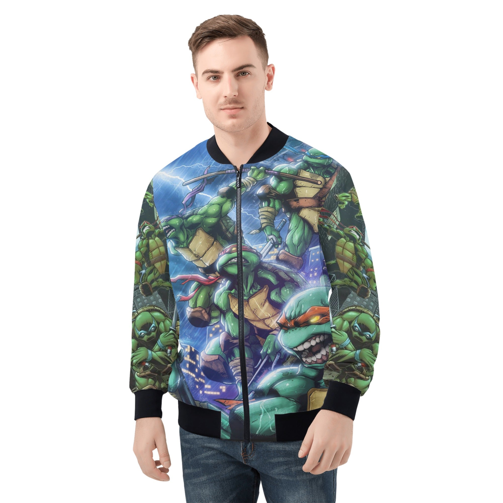 Mens Zip Up Bomber Jacket - IGZ Clothing 