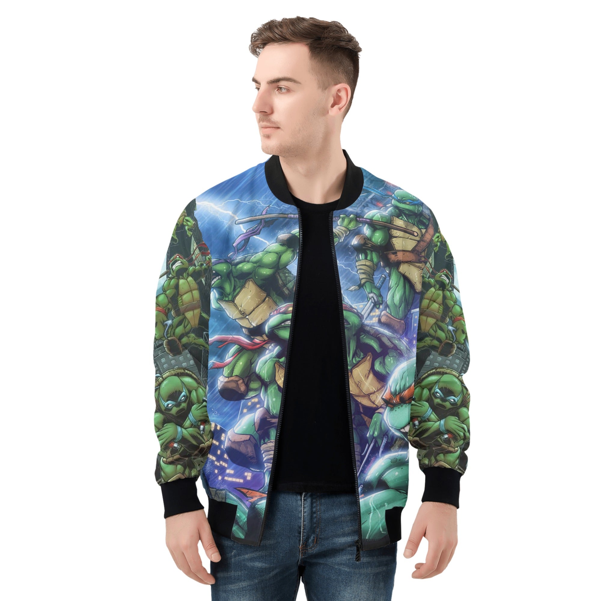 Mens Zip Up Bomber Jacket - IGZ Clothing 