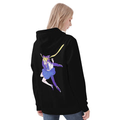 Sailormoon x DBZ Womens All Over Print Hoodie - IGZ Clothing 