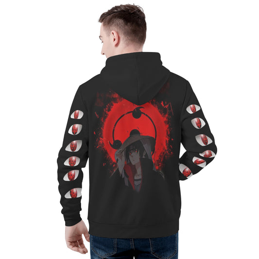 Akatsuki Custom Mens All Over Print Hoodie - IGZ Clothing 