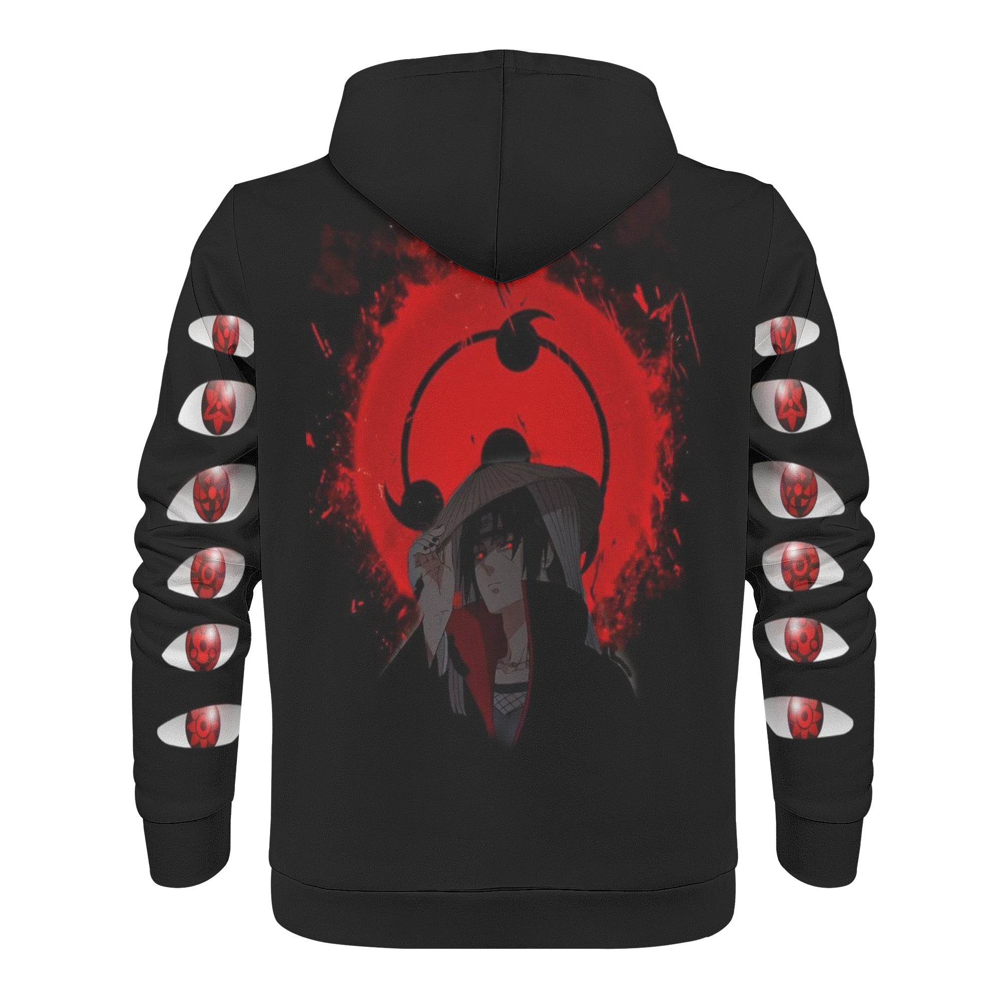 Uchiha Mens All Over Print Hoodie - IGZ Clothing 