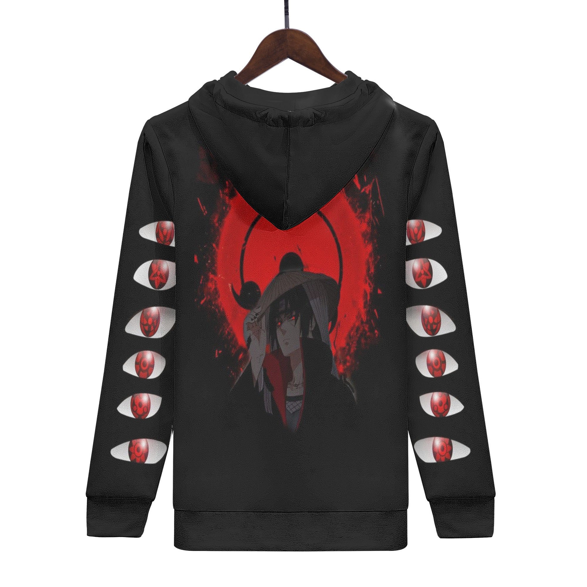 Uchiha Mens All Over Print Hoodie - IGZ Clothing 