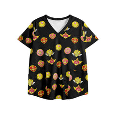 Womens Printed V Neck Workwear Nursing Tops - IGZ Clothing 