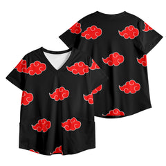 Naruto Womens Printed V Neck Workwear Nursing Tops - IGZ Clothing 