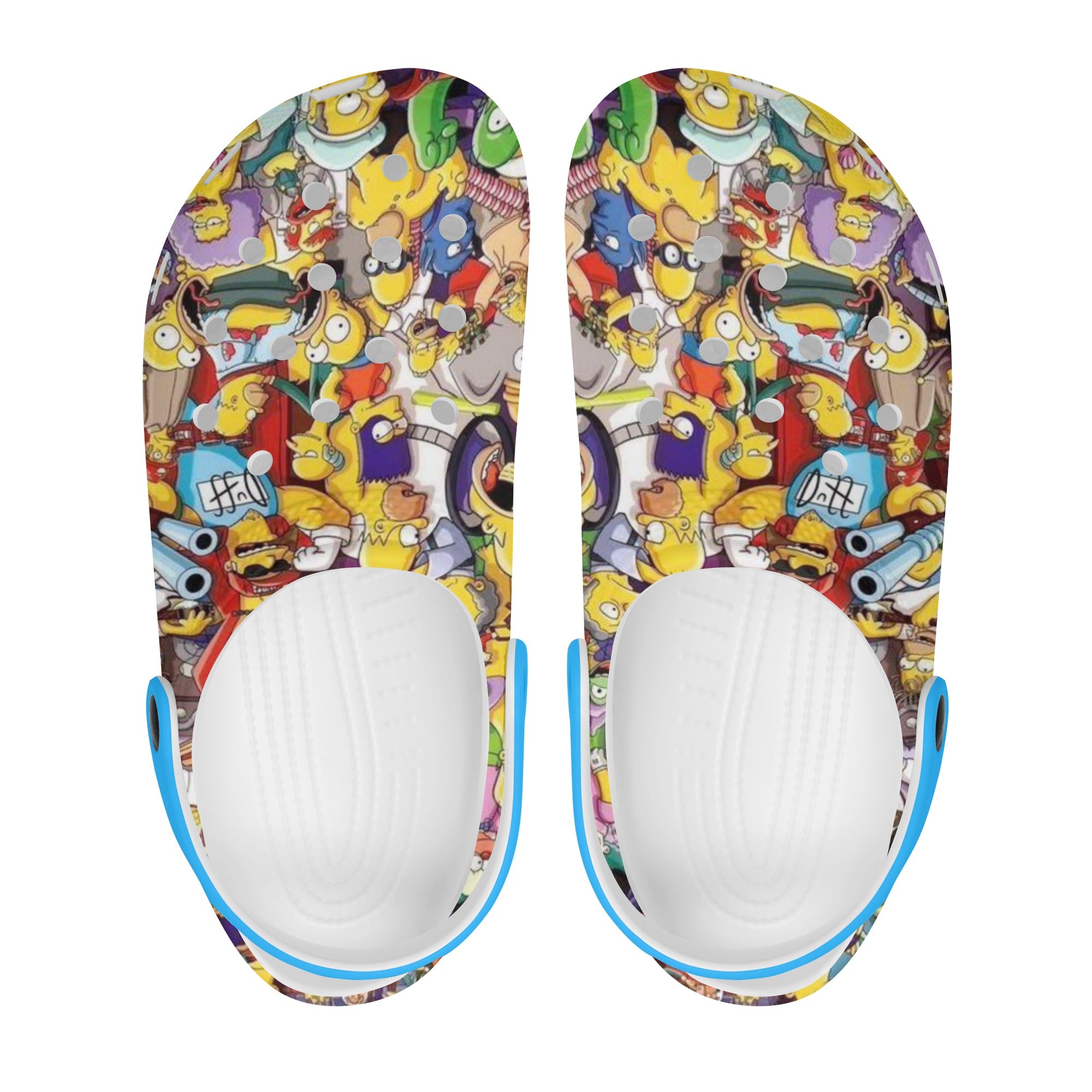 Simpsons Mens All Over Printing Classic Sandals - IGZ Clothing 