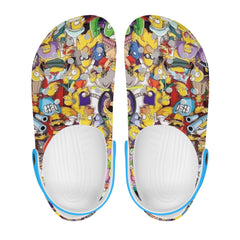 Simpsons Mens All Over Printing Classic Sandals - IGZ Clothing 