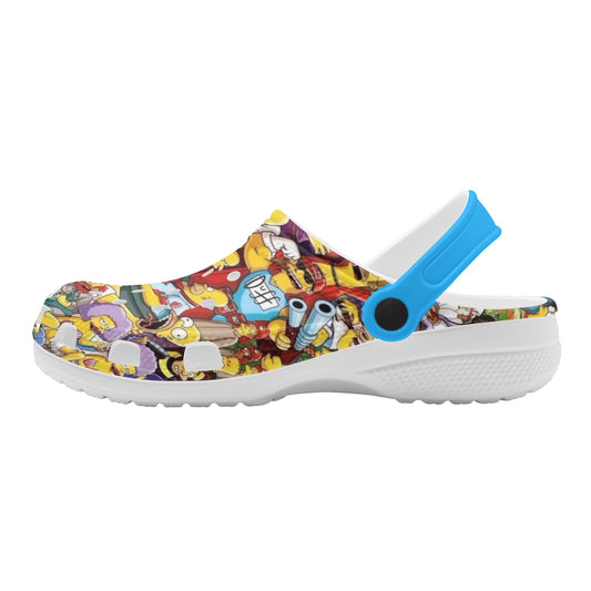 Simpsons Mens All Over Printing Classic Sandals - IGZ Clothing 