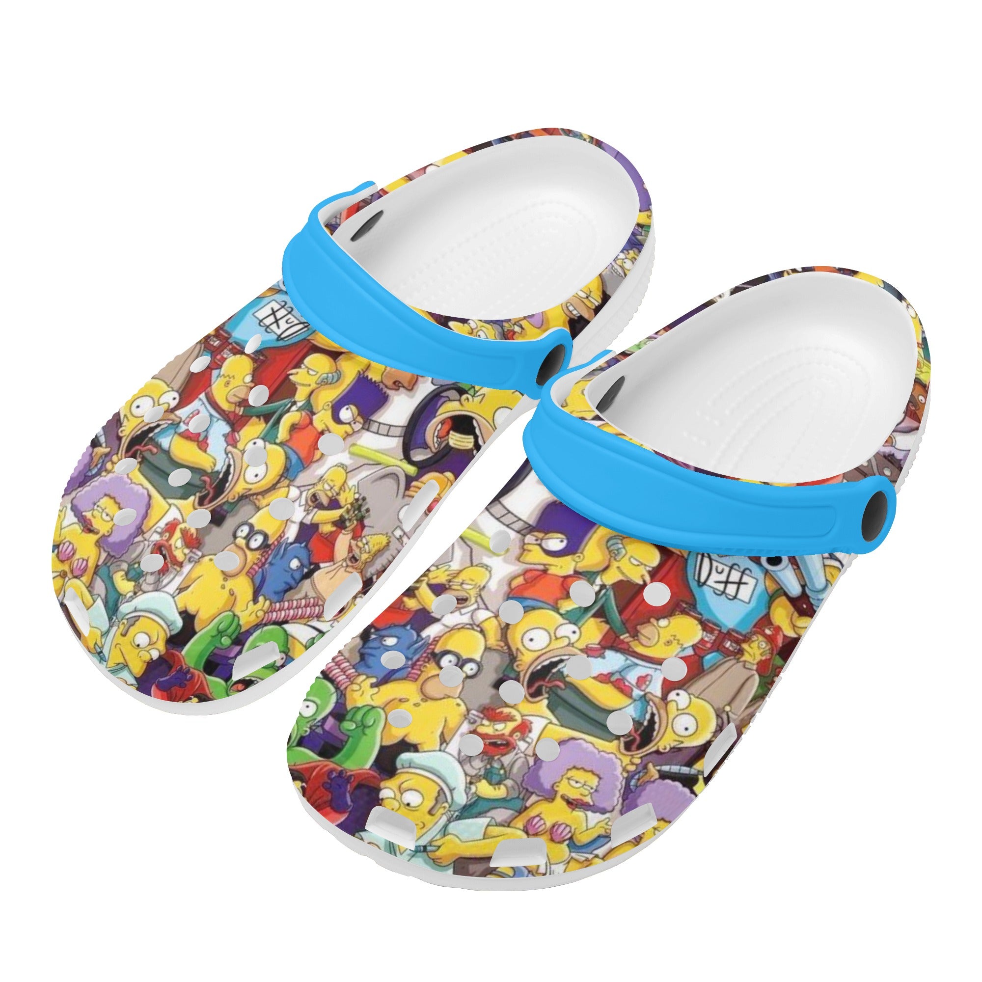 Simpsons Mens All Over Printing Classic Sandals - IGZ Clothing 