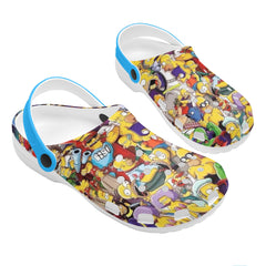 Simpsons Mens All Over Printing Classic Sandals - IGZ Clothing 