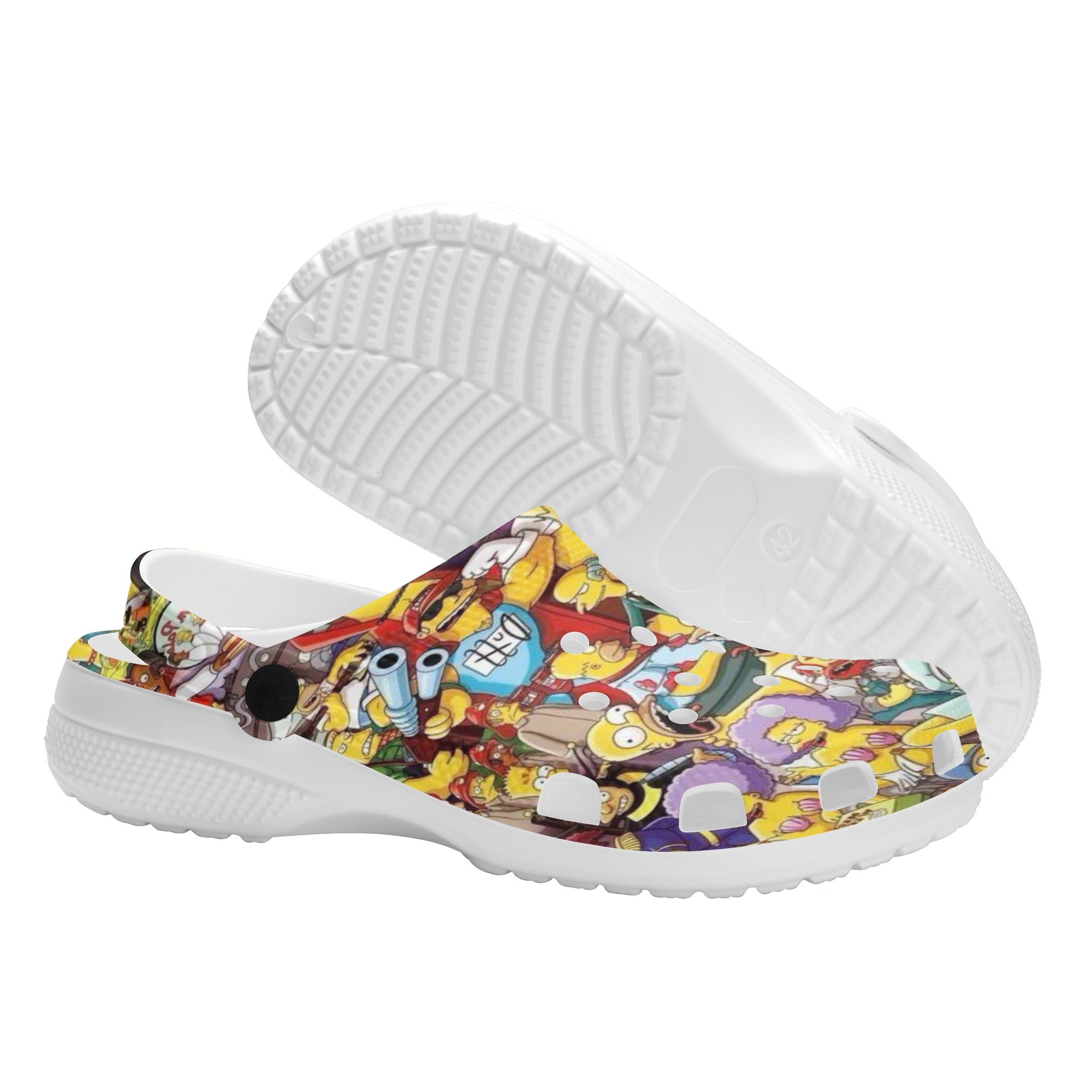 Simpsons Mens All Over Printing Classic Sandals - IGZ Clothing 