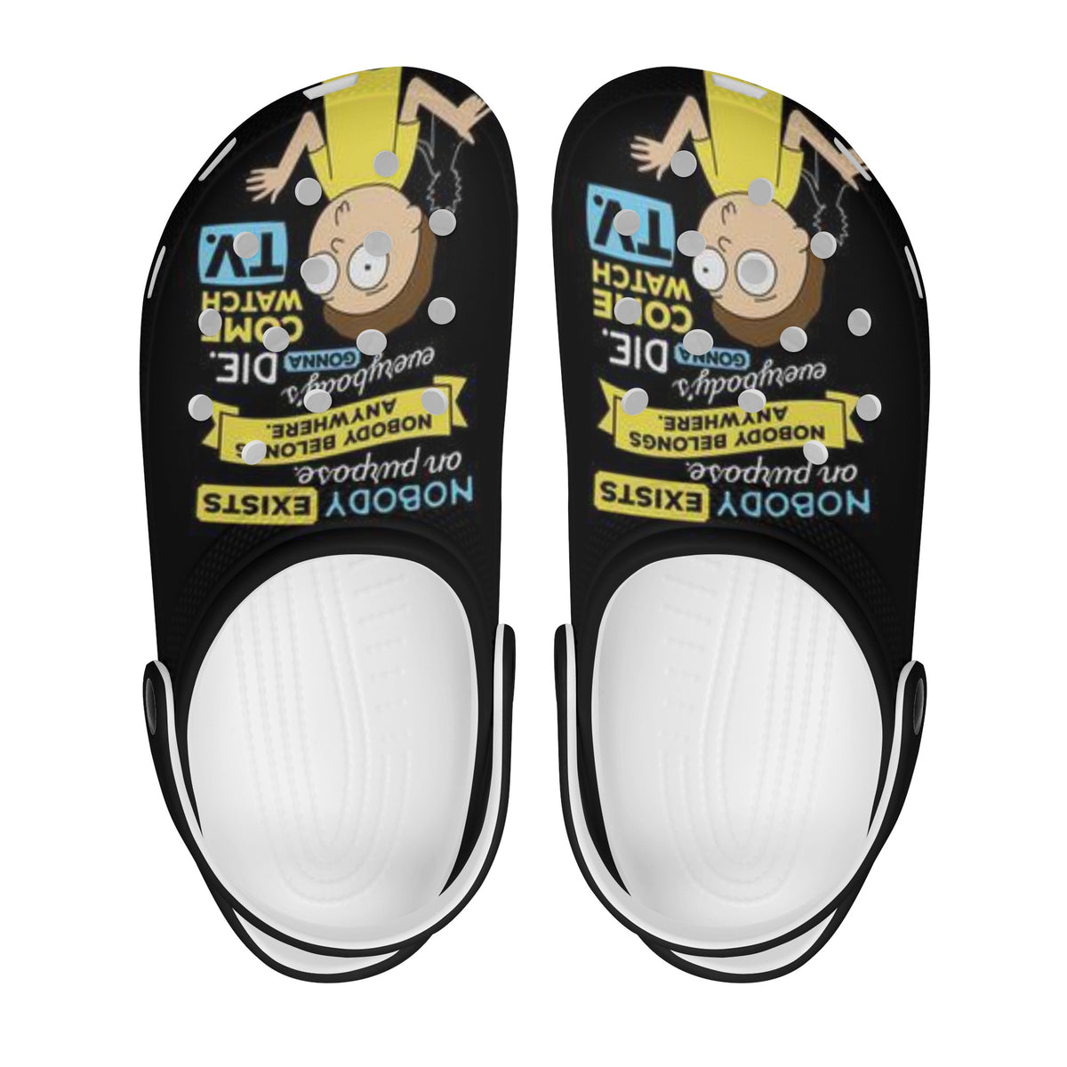 Rick and Morty Mens All Over Printing Classic Sandals - IGZ Clothing 