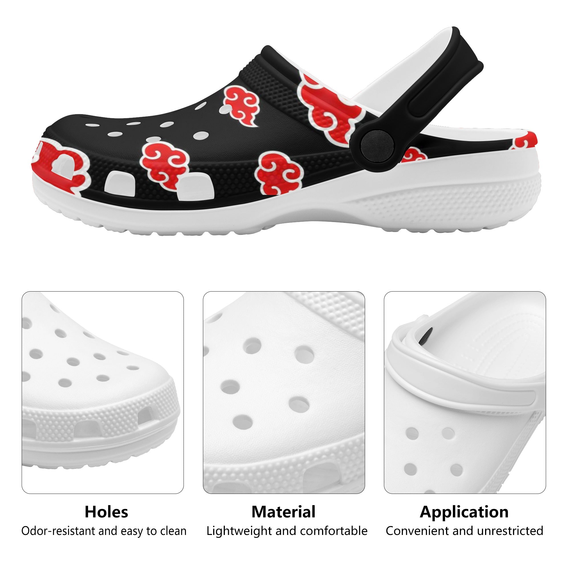 Akatsuki Custom Mens All Over Printing Classic Sandals - IGZ Clothing 