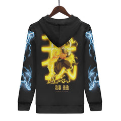 Mens All Over Print Basic Hoodie - IGZ Clothing 