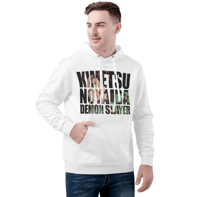 Tanjiro & Nezuko Mens All Over Print Basic Hoodie - IGZ Clothing 