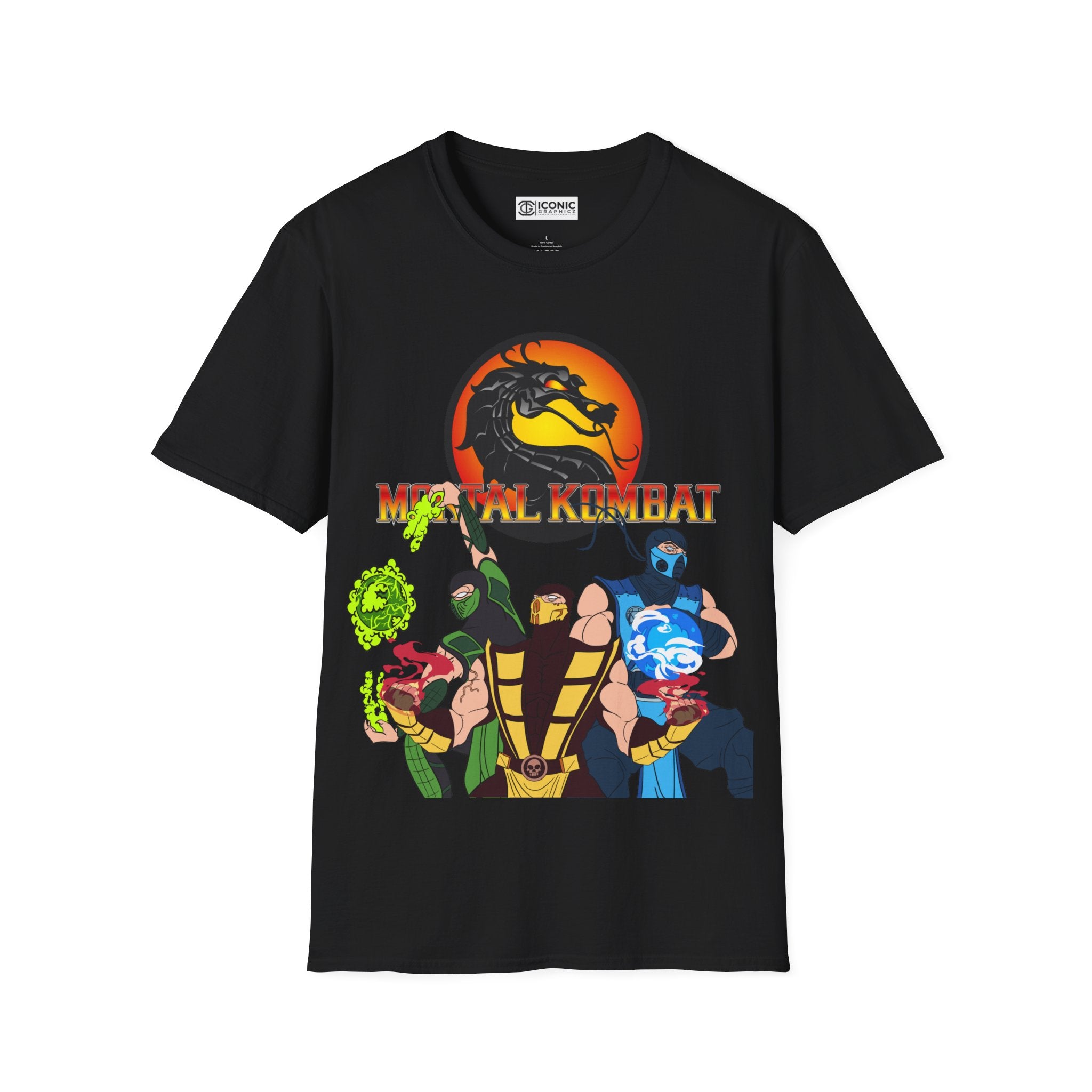 Mortal Kombat Unisex Softstyle T-Shirt - IGZ Clothing 