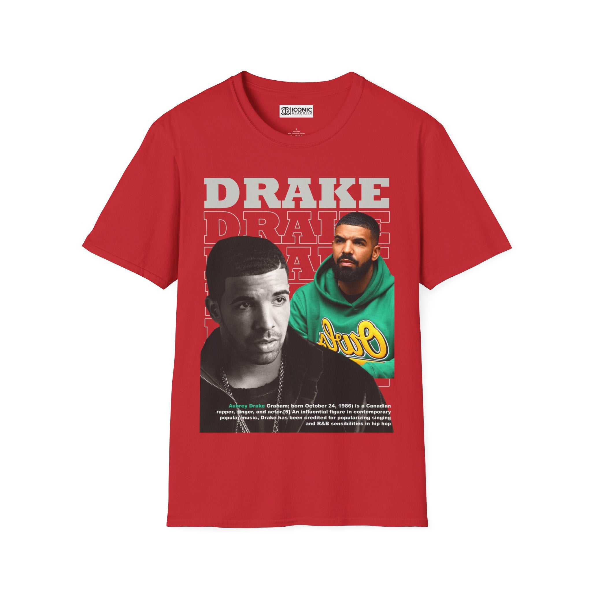 Drake Unisex Softstyle T-Shirt - IGZ Clothing 