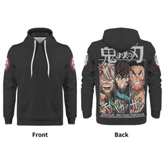 Hashiras Mens All Over Print Basic Hoodie - IGZ Clothing 