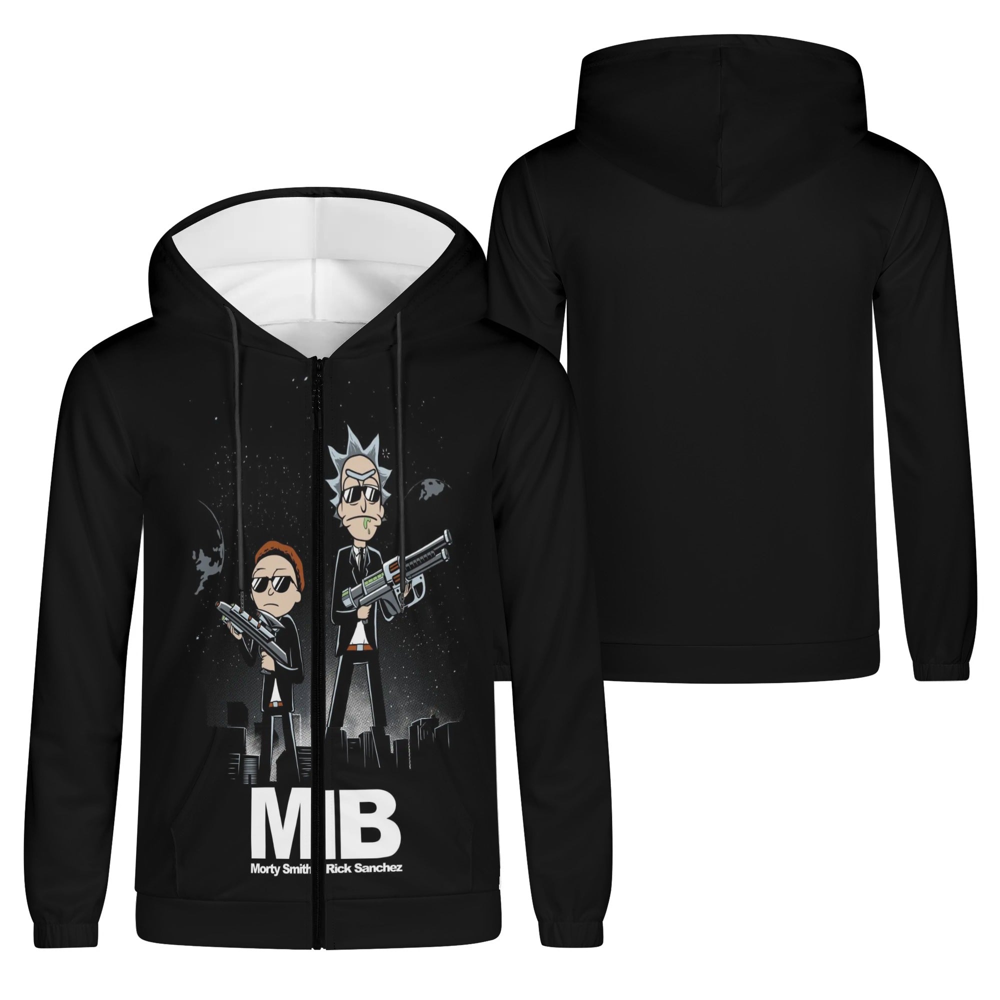 Rick And Morty Mens Lightweight All Over Print Zip Hoodie - Premium  from - Just $65! Shop now at IGZ Clothing 