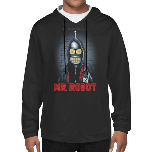 Bender Mens Lightweight All Over Print Hoodie - IGZ Clothing 