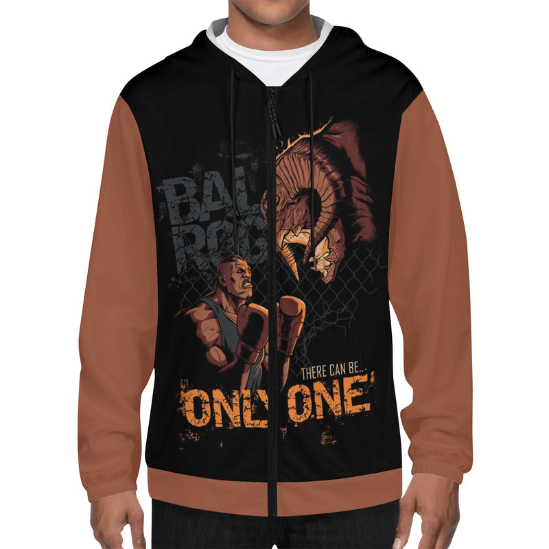 Balrogs Mens Lightweight All Over Print Zip Hoodie - IGZ Clothing 