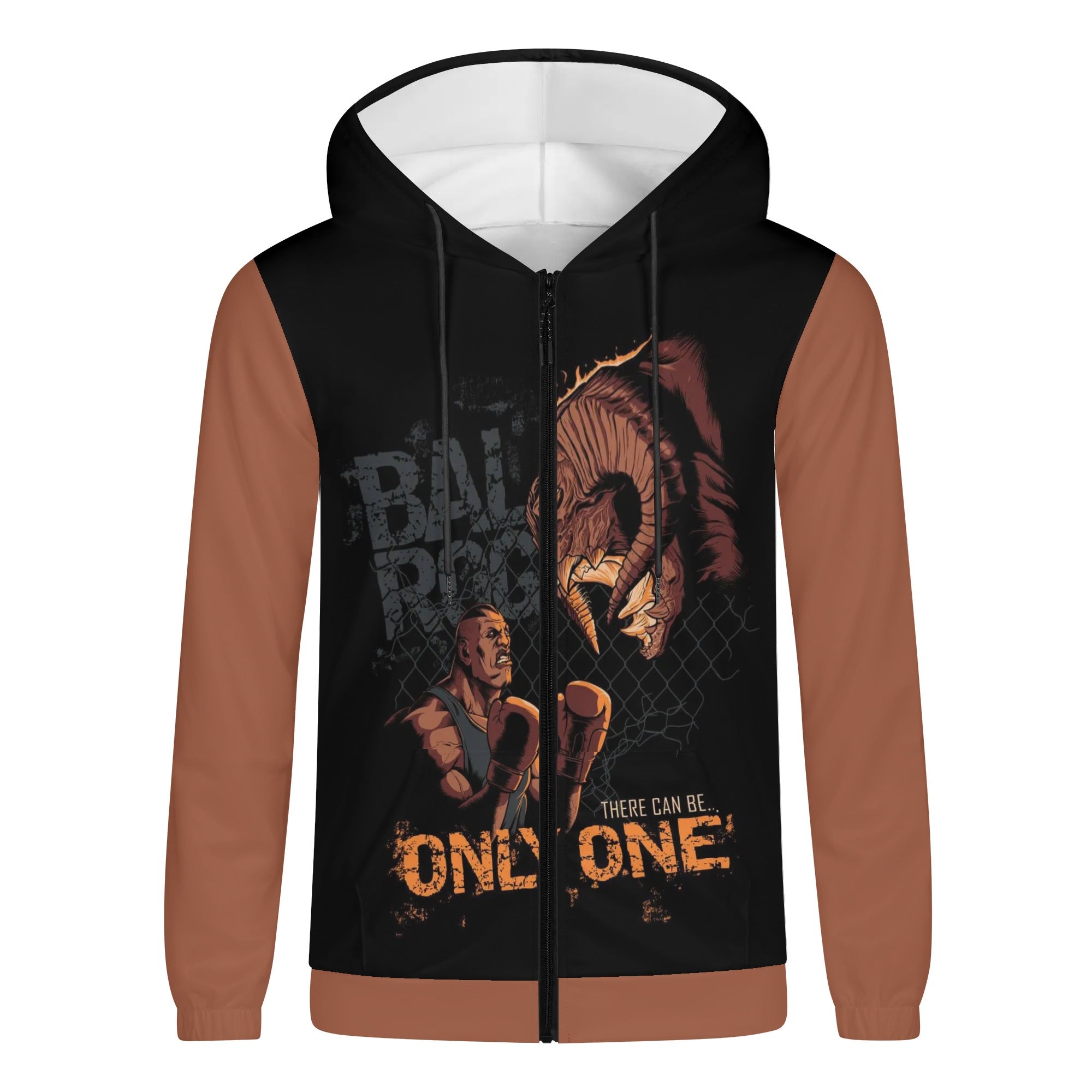 Balrogs Mens Lightweight All Over Print Zip Hoodie - Premium  from - Just $65! Shop now at IGZ Clothing 