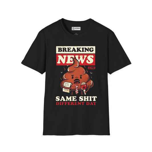 Breaking News Unisex Softstyle T-Shirt - IGZ Clothing 