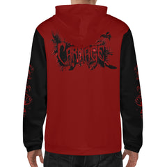 Carnage Mens Lightweight All Over Print Zip Hoodie - IGZ Clothing 