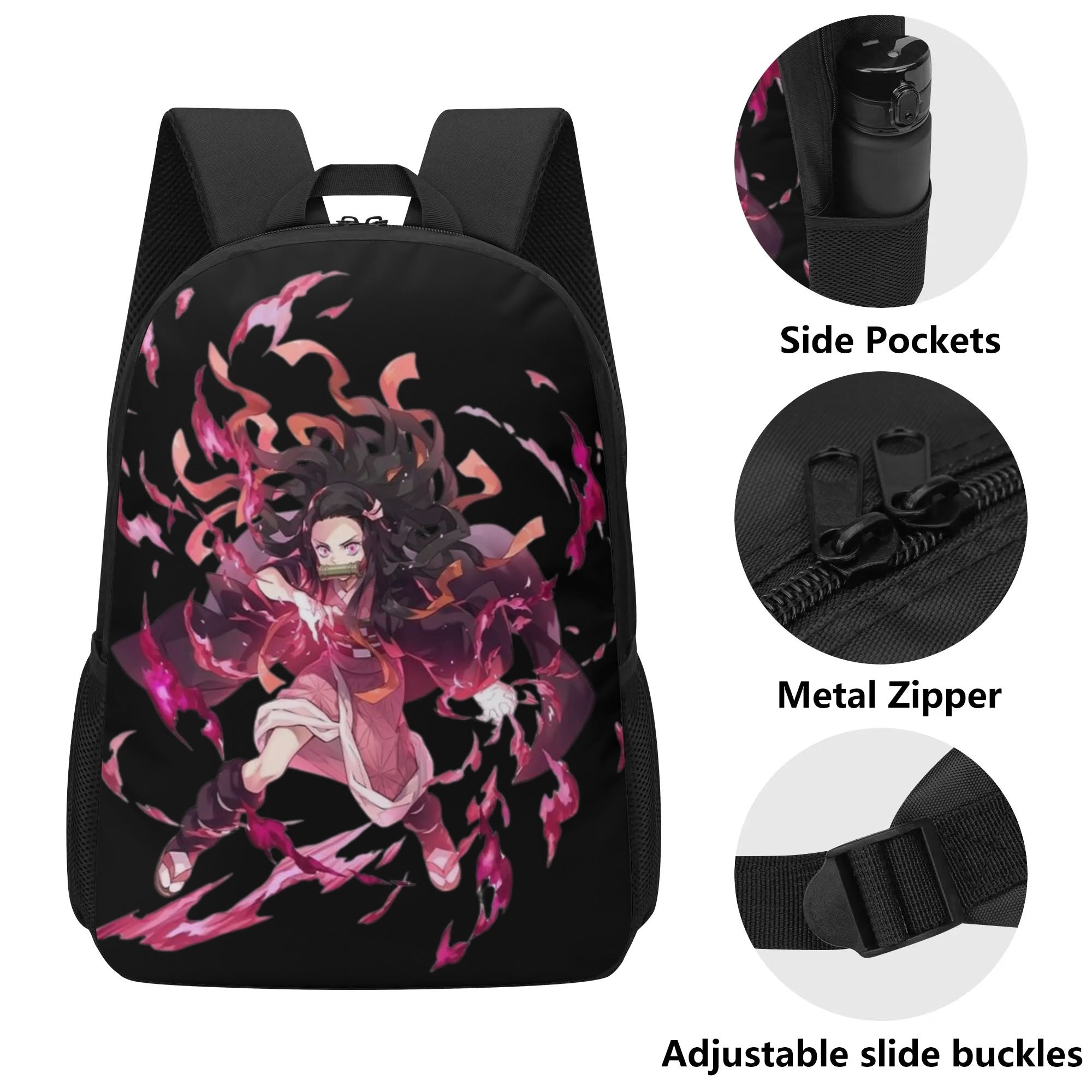 Nezuko 17 Inch School Backpack - IGZ Clothing 