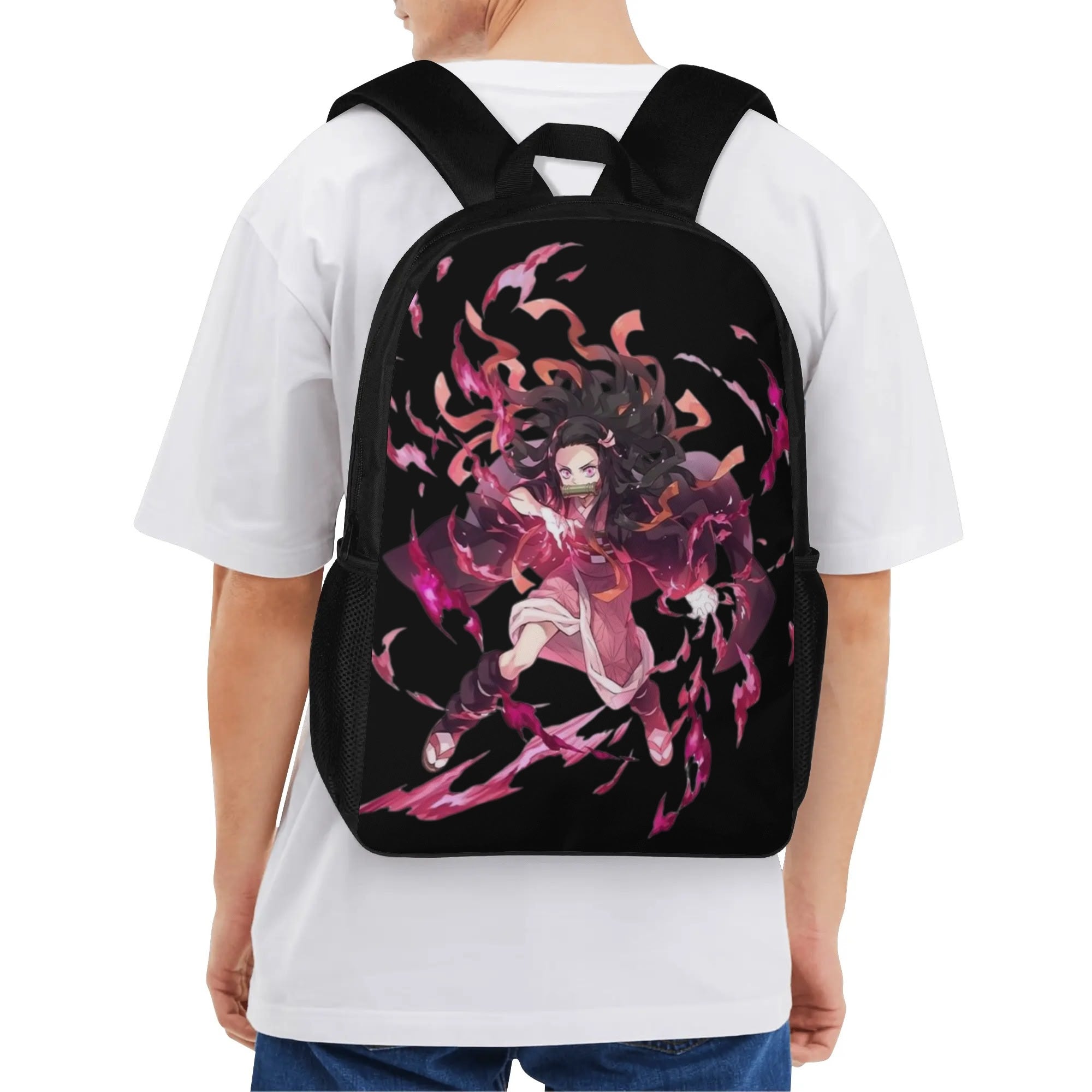 Nezuko 17 Inch School Backpack - IGZ Clothing 