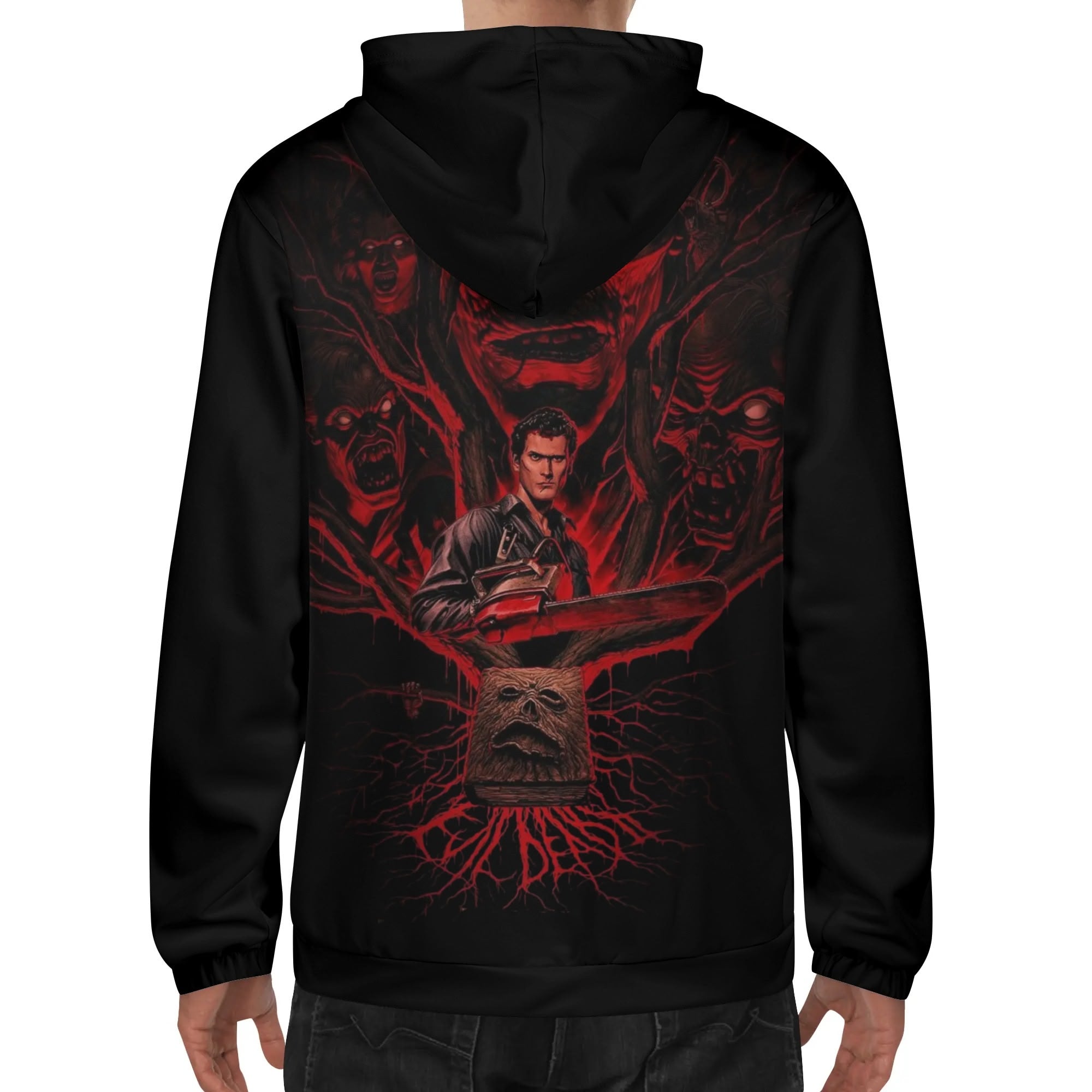 Evil Dead Mens Lightweight All Over Print Hoodie - IGZ Clothing 