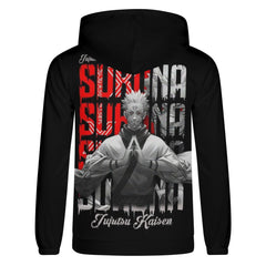 Sukuna Mens Lightweight All Over Print Hoodie - IGZ Clothing 