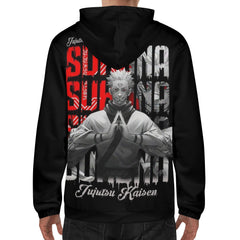 Sukuna Mens Lightweight All Over Print Hoodie - IGZ Clothing 