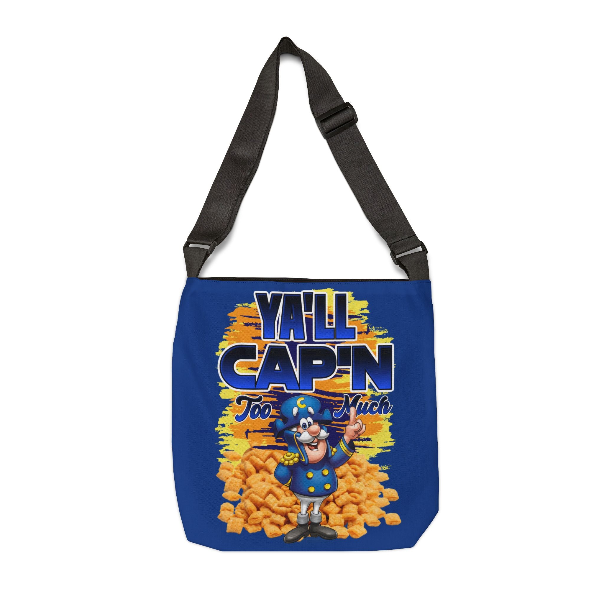Yall Capn too much Adjustable Tote Bag (AOP) - 