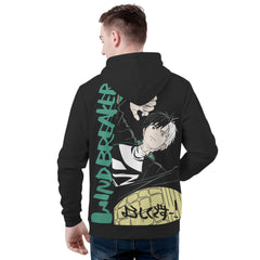 Wind Breaker Mens All Over Print Hoodie